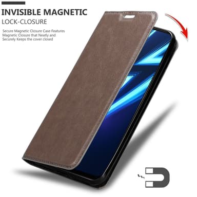 Realme 6 PRO Suojakuori Lompakkokotelo (Ruskea)