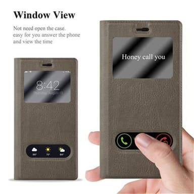 Lompakkokotelo Huawei P8 Case (Ruskea)