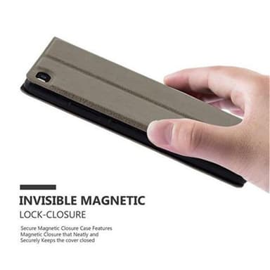 Lompakkokotelo Huawei P8 Case (Ruskea)