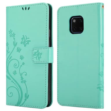 Huawei MATE 20 PRO Suojakuori Lompakkokotelo (Turkoosi)