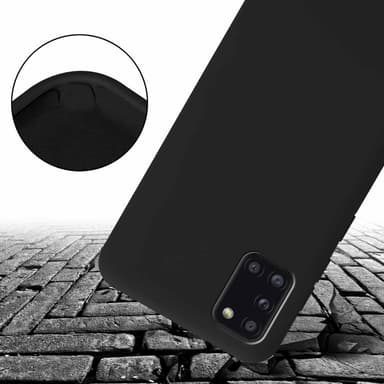 Suojakuori Samsung Galaxy A31 Kotelo Ketju (Musta)