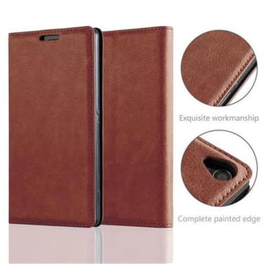 Sony Xperia Z3 Suojakuori Lompakkokotelo (Ruskea)