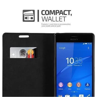 Sony Xperia Z3 Suojakuori Lompakkokotelo (Ruskea)