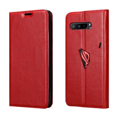 Asus ROG Phone 3 Suojakuori Lompakkokotelo (Punainen)