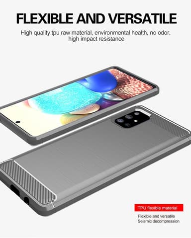 Suojakuori Samsung Galaxy A71 4G Kotelo (harmaa)