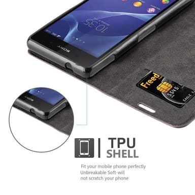 Sony Xperia Z2 COMPACT Suojakuori Lompakkokotelo
