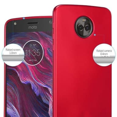 Motorola MOTO X4 Suojakuori Kotelo (Punainen)