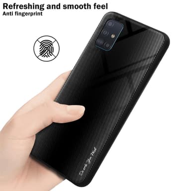 Samsung Galaxy A51 4G / M40s Suojakuori Kotelo (Musta)