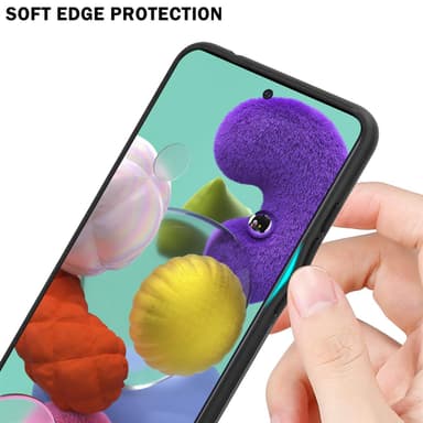 Samsung Galaxy A51 4G / M40s Suojakuori Kotelo (Musta)