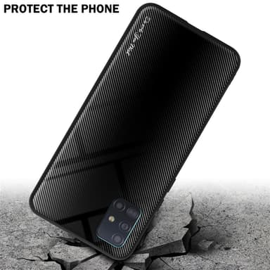 Samsung Galaxy A51 4G / M40s Suojakuori Kotelo (Musta)