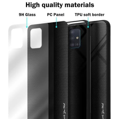 Samsung Galaxy A51 4G / M40s Suojakuori Kotelo (Musta)