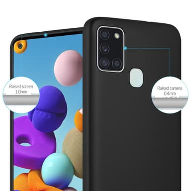 Samsung Galaxy A21s Suojakuori Kotelo (Musta)