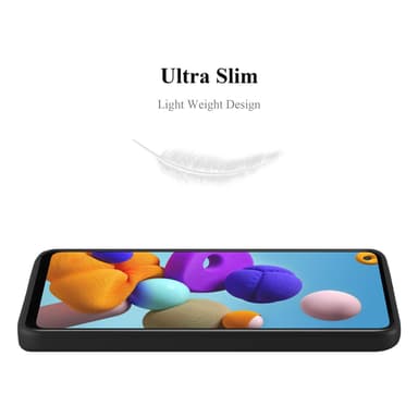 Samsung Galaxy A21s Suojakuori Kotelo (Musta)
