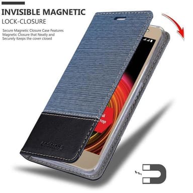 LG X POWER 2 Suojakuori Lompakkokotelo (Sininen)