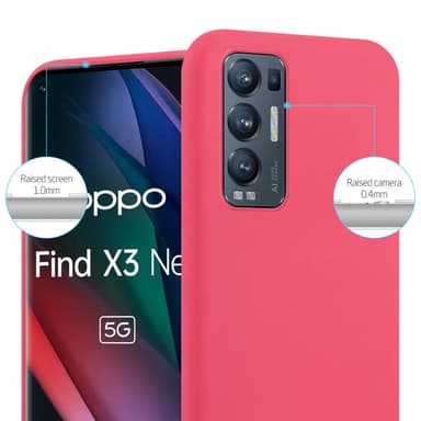 Suojakuori Oppo FIND X3 NEO Kotelo (Punainen)