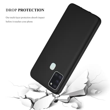 Samsung Galaxy A21s Suojakuori Kotelo (Musta)