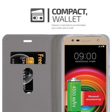 LG X POWER 2 Suojakuori Lompakkokotelo (Sininen)