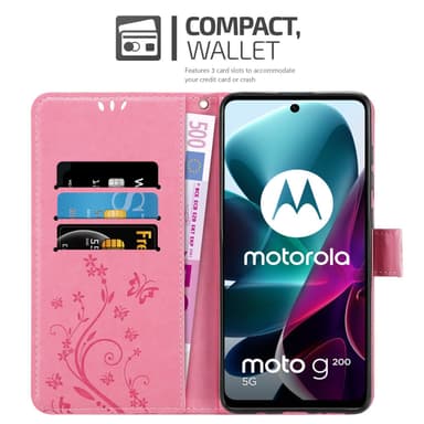 Motorola MOTO G200 5G Suojakuori Lompakkokotelo