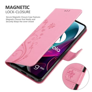 Motorola MOTO G200 5G Suojakuori Lompakkokotelo