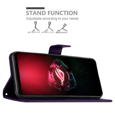 Asus ROG Phone 5 Suojakuori Lompakkokotelo (Violetti)
