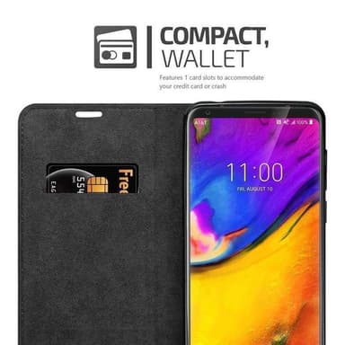 LG V35 Suojakuori Lompakkokotelo (Musta)