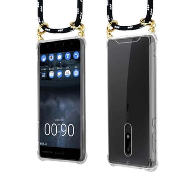 Nokia 5 2017 Suojakuori Kotelo Ketju (Musta)