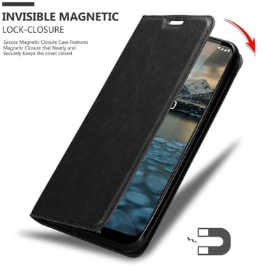 Nokia 2.4 Suojakuori Lompakkokotelo (Musta)