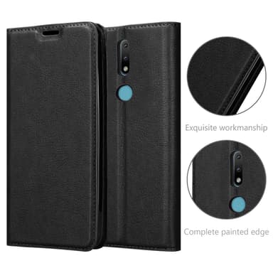 Nokia 2.4 Suojakuori Lompakkokotelo (Musta)
