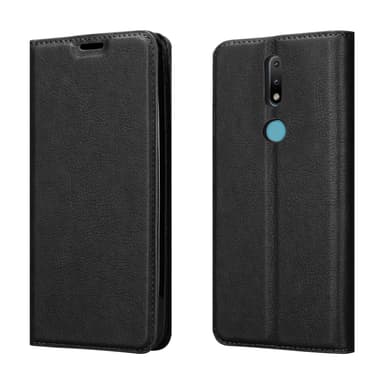 Nokia 2.4 Suojakuori Lompakkokotelo (Musta)