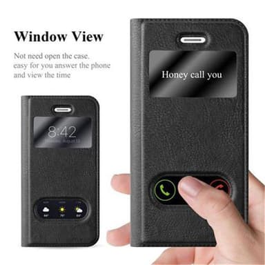 Lompakkokotelo iPhone 5 / 5S / SE 2016 Case (Musta)