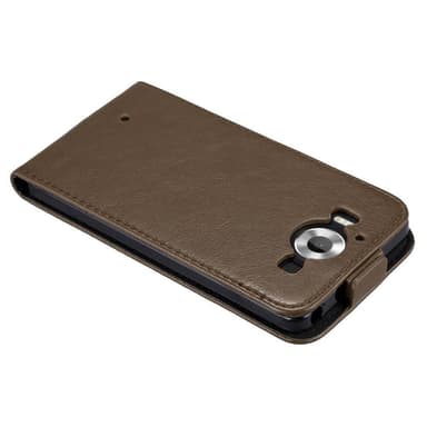 Nokia Lumia 950 Suojakuori Lompakkokotelo (Ruskea)