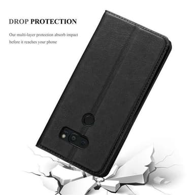 LG V35 Suojakuori Lompakkokotelo (Musta)