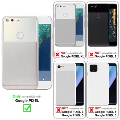 Google PIXEL Suojakuori Lompakkokotelo (Punainen)