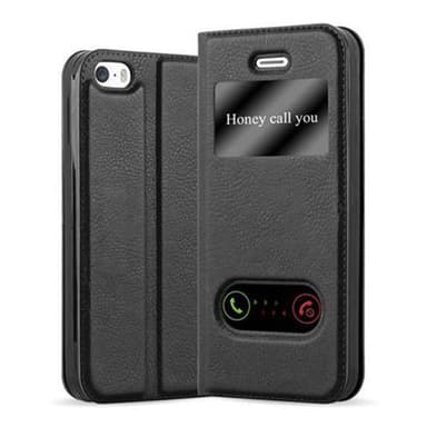 Lompakkokotelo iPhone 5 / 5S / SE 2016 Case (Musta)