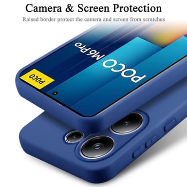 Xiaomi Poco M6 Pro Suojakuori Kotelo (Sininen)