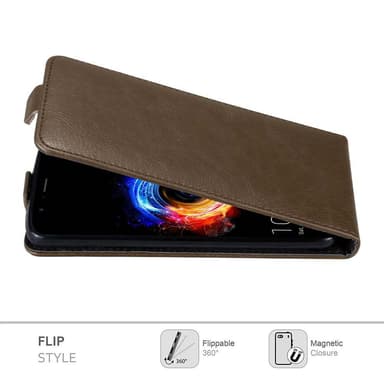 Honor 8 PRO Suojakuori Lompakkokotelo (Ruskea)