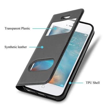 Lompakkokotelo iPhone 5 / 5S / SE 2016 Case (Musta)