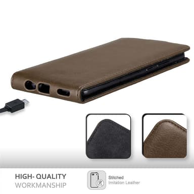 Honor 8 PRO Suojakuori Lompakkokotelo (Ruskea)