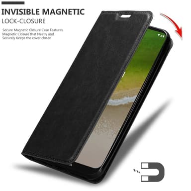 Nokia G50 5G Suojakuori Lompakkokotelo (Musta)