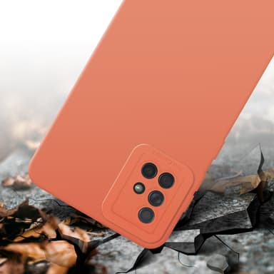 Samsung Galaxy A71 4G Suojakuori Kotelo (Oranssi)