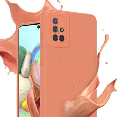 Samsung Galaxy A71 4G Suojakuori Kotelo (Oranssi)