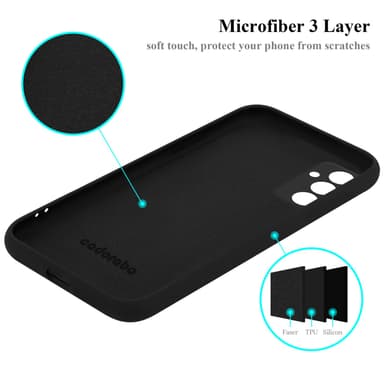Samsung Galaxy M23 5G Suojakuori Kotelo (Musta)