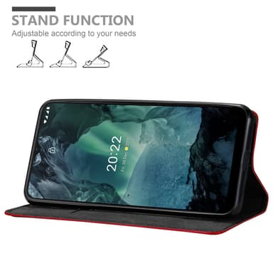 Nokia G11 / G21 Suojakuori Lompakkokotelo (Punainen)