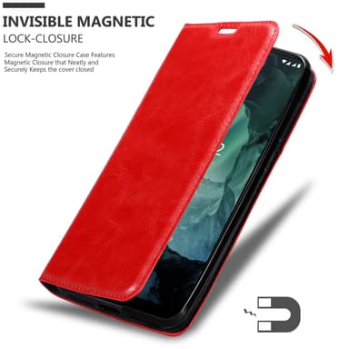 Nokia G11 / G21 Suojakuori Lompakkokotelo (Punainen)