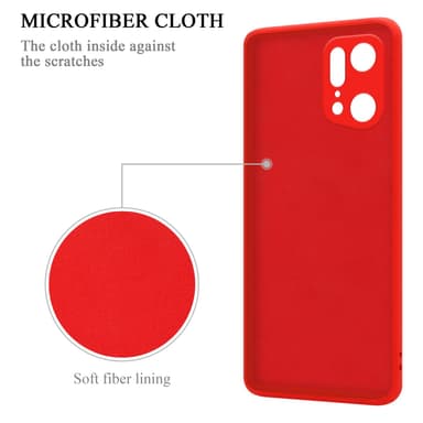 Oppo FIND X5 PRO Suojakuori Case Kotelo (Punainen)