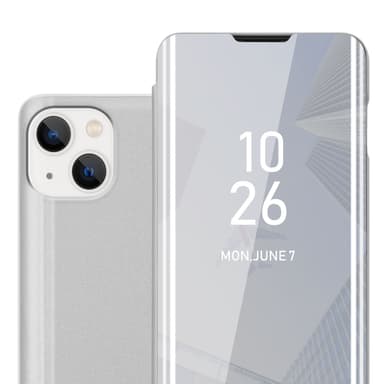 Suojakuori iPhone 14 Lompakkokotelo (Hopea)