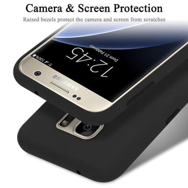 Samsung Galaxy S7 Suojakuori Kotelo Case (Musta)