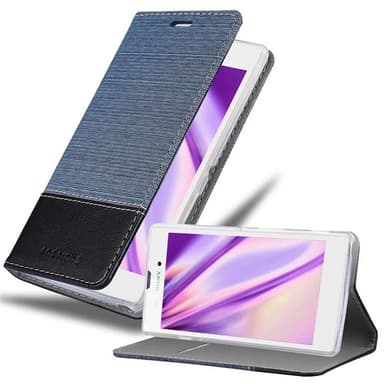 Sony Xperia T3 Suojakuori Lompakkokotelo (Sininen)
