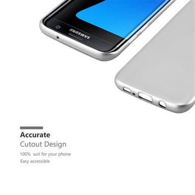 Samsung Galaxy S7 EDGE Suojakuori Kotelo (Hopea)