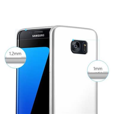 Samsung Galaxy S7 EDGE Suojakuori Kotelo (Hopea)